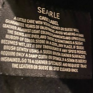 Black short leather jacket, never worn